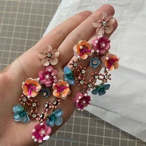 Gorgeous colorful beaded jcrew earrings